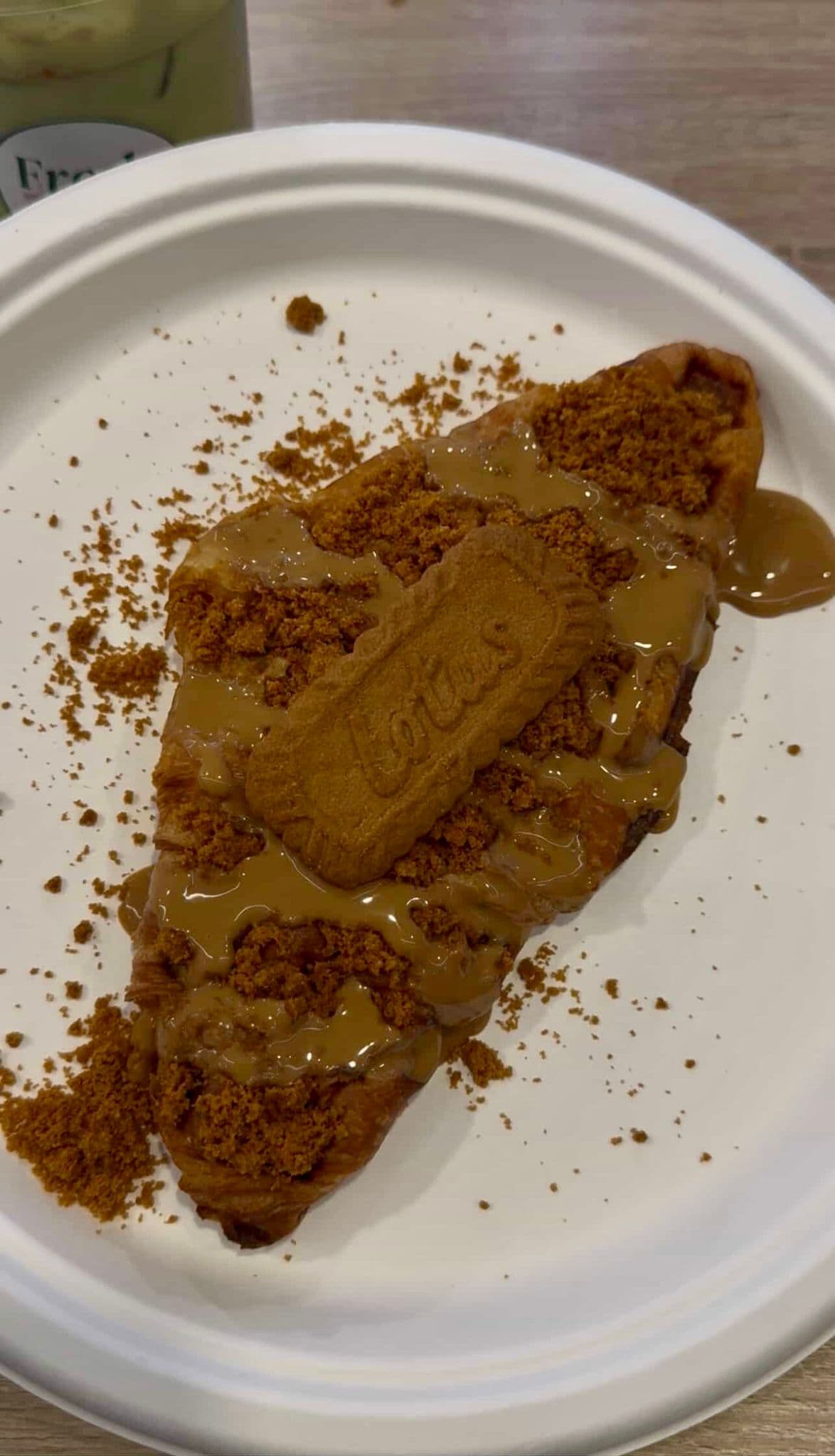 Crispy Biscoff croffle